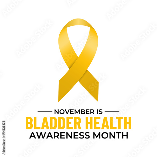 National Bladder Health Awareness Month, observed every November, raises awareness about bladder conditions, promotes early diagnosis, encourages healthy habits. Banner poster, social media background