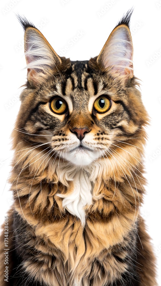 Fototapeta premium Close-up of a Maine Coon cat