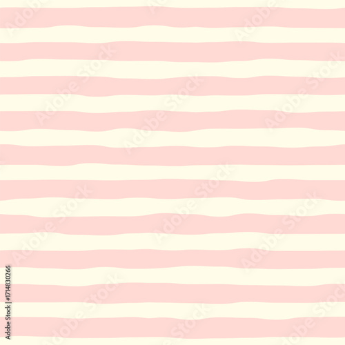 Hand drawn vector seamless pattern with rough lines. Cute and whimsical endless background for holiday designs, textile, wallpaper. Trendy and playful abstract stripes pattern. Flat illustration