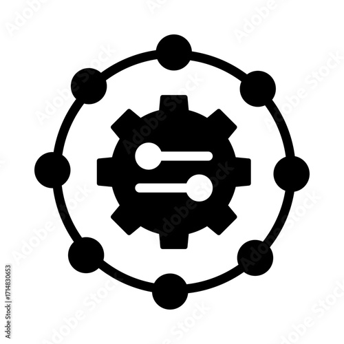 Fine-tuning machine learning models, Task-specific training, Performance optimization, Model accuracy, AI adaptation, and Data-driven adjustments. Flat Vector illustration.