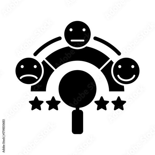 Sentiment analysis, Emotion detection, Opinion mining, Text sentiment classification, NLP models, and Consumer feedback analysis. Flat Vector illustration.