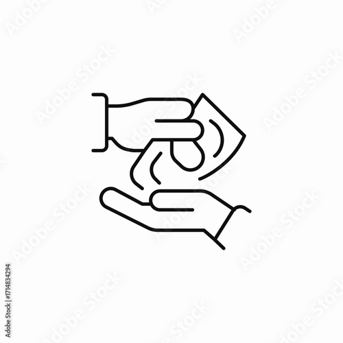 cash money transaction icon sign vector