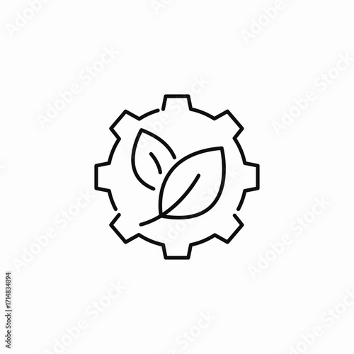eco friendly production icon sign vector