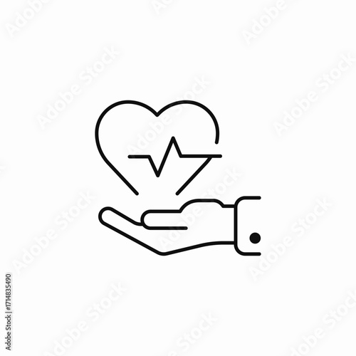health insurance care icon sign vector