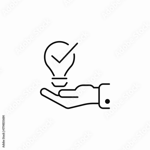innovative idea solution icon sign vector