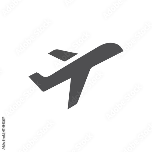 Airplane Icon Simple, Clean Design for Travel, Aviation, and Transportation Graphics