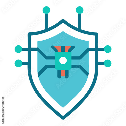 Digital shield with circuitry and data nodes