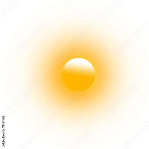 Abstract glowing orb in center against black background with gold surrounding it.