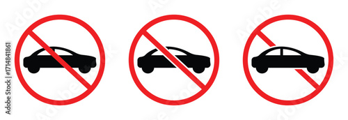 No parking sign icon 