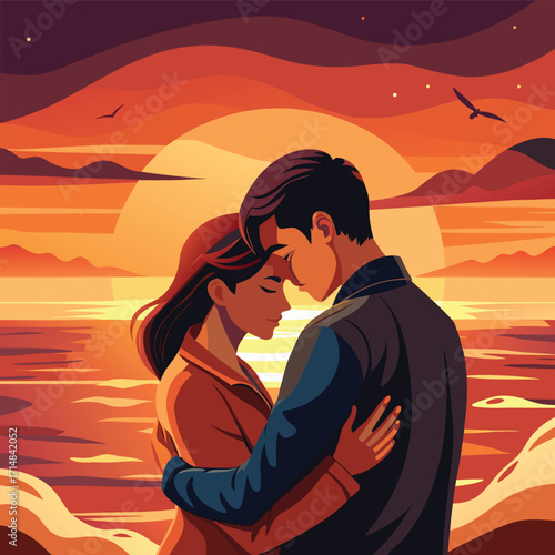 Romantic Sunset Moment