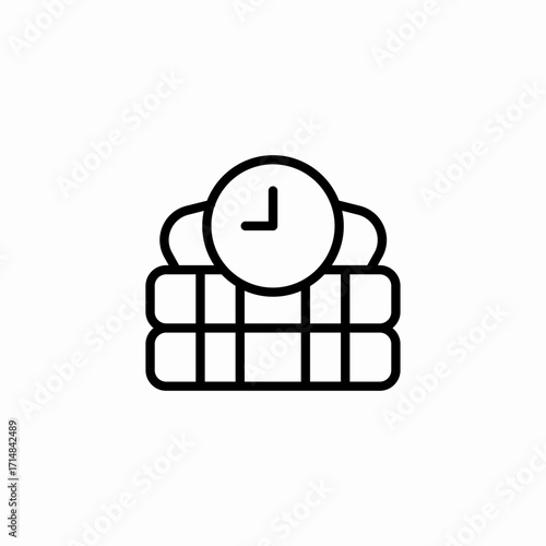 bomb time countdown icon sign vector