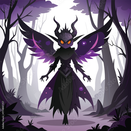 Mysterious Horned Forest Spirit
