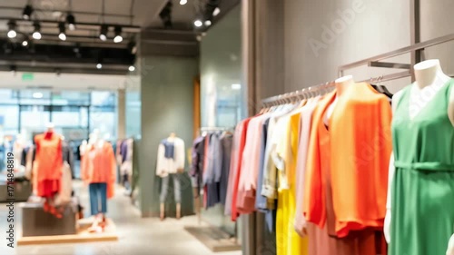 Wallpaper Mural Vibrant clothing boutique showcasing modern design in a luxurious shopping mall Torontodigital.ca