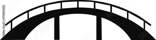 Bridge icons vector set. Suspension bridge icon for city infrastructure and transportation representing architectural engineering and a connection across a river vector solid icon