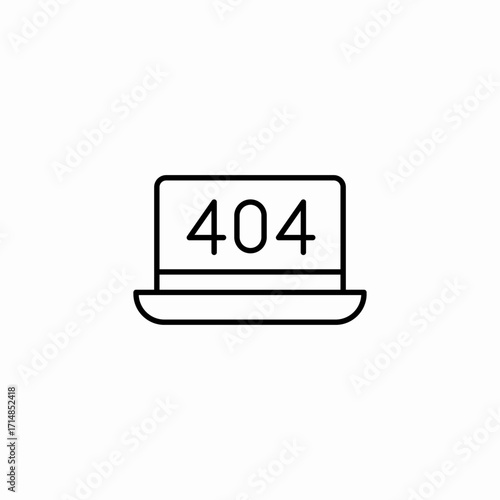 page not found icon sign vector