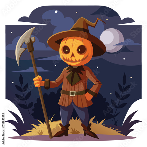 Halloween Night Scarecrow
