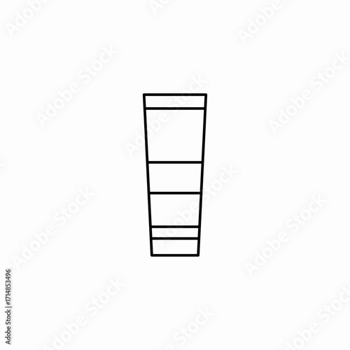 tall drinking glass icon sign vector