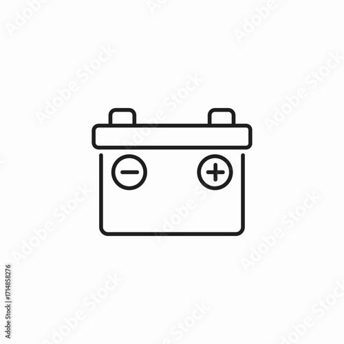 car battery icon icon sign vector