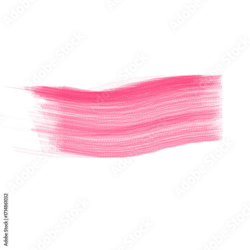 Pink brush stroke isolated on transparent background