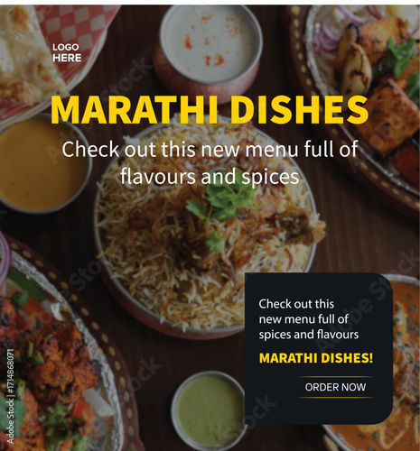 Marathi themed flavourfull dishes poster