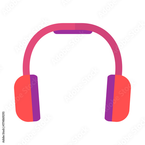Modern Red and Purple Headphones for Music Lovers and Audiophiles