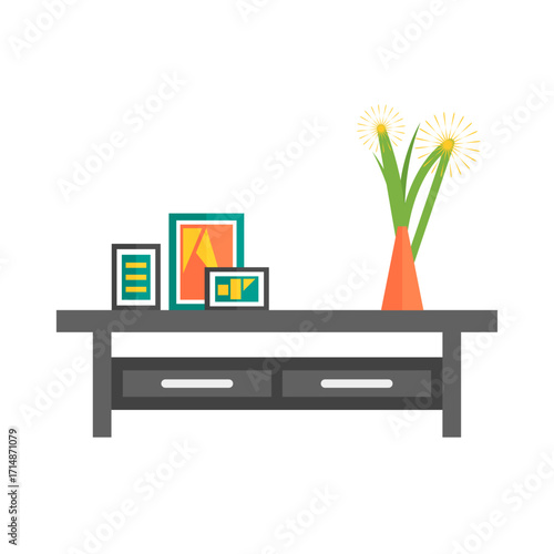 Modern Coffee Table with Decor Stylish Home Furnishings