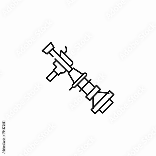  rocket launcher icon sign vector