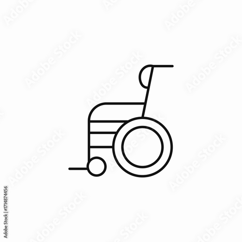 mobility wheelchair aid icon sign vector