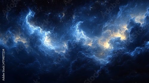 stellar cloudy navy neon afterglow