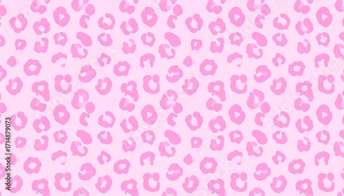 Delicate Pink Leopard Print Pattern