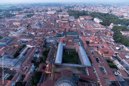 Wallpaper Mural Novara, Italy, panorama from the top Torontodigital.ca