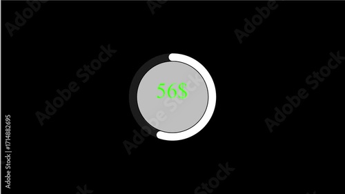 Digital dollar Countdown Timer with Circular Loading Animation.Dollar Loading Bar Animation from $0 to $100 | Money Progress Finance Stock Footage,0 to 100 dollar loading bar,