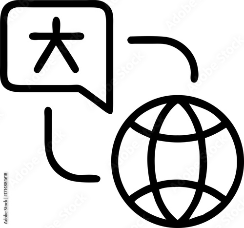 globalization language icon