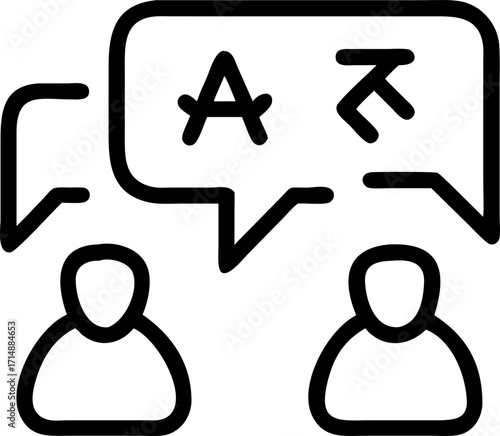 interpretation language icon