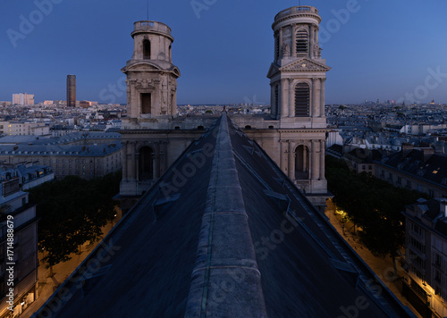 Wallpaper Mural Saint-Sulpice, Paris, view from the top of the church Torontodigital.ca