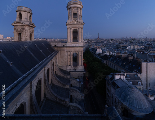 Wallpaper Mural Saint-Sulpice, Paris, view from the top of the church Torontodigital.ca