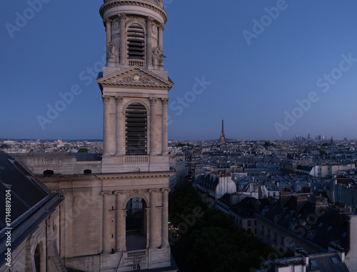 Wallpaper Mural Saint-Sulpice, Paris, view from the top of the church Torontodigital.ca