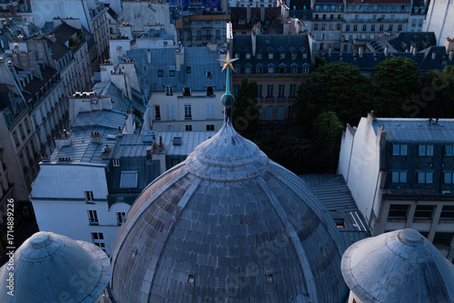 Wallpaper Mural Saint-Sulpice, Paris, view from the top of the church Torontodigital.ca