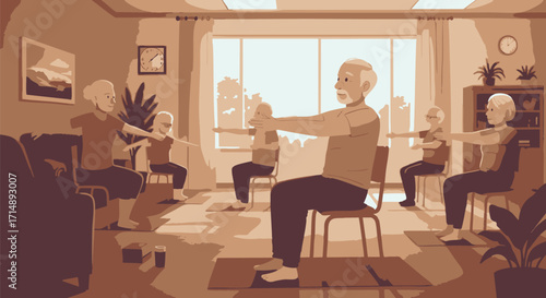 Chair Yoga for Seniors A Gentle Exercise Program for Improved Mobility and Well-being