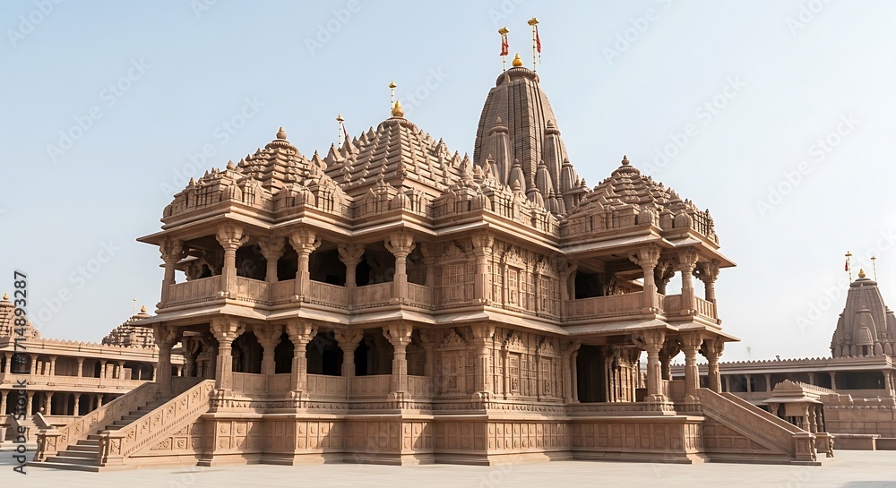 Obraz premium Temple Complex with India.