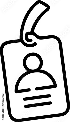 vector illustration of identification, 
