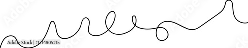 Abstract Wavy Line Vector Illustration