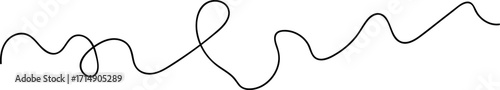 Abstract Wavy Line Vector Illustration