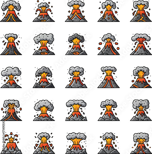 Volcano Power Icons