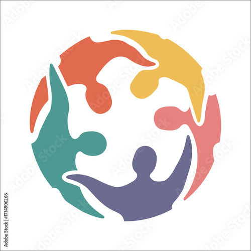 Diverse Group of People Holding Hands in a Circle

