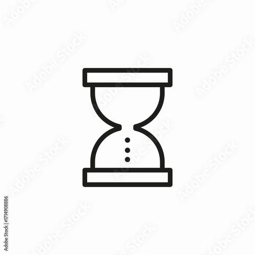 hourglass wait symbol icon sign vector