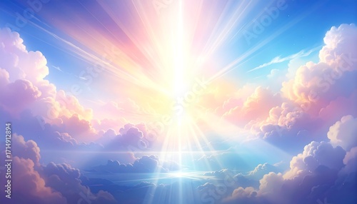 A radiant, celestial view