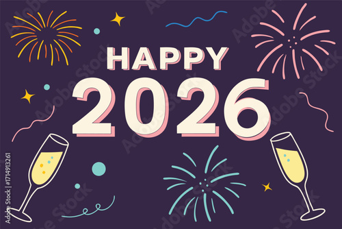 animation animated happy new year gif with spark