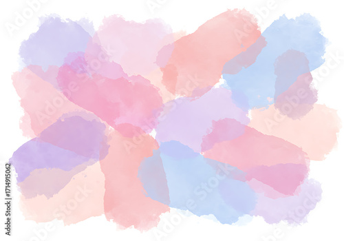 Abstract watercolor splash background with pastel color palette for creative design and art projects