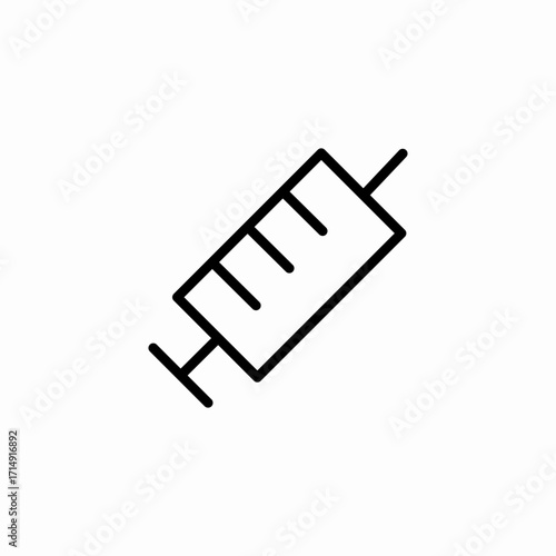 medical hypodermic needle icon sign vector
